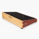 iron man padauk and curly eucalyptus pedalboard