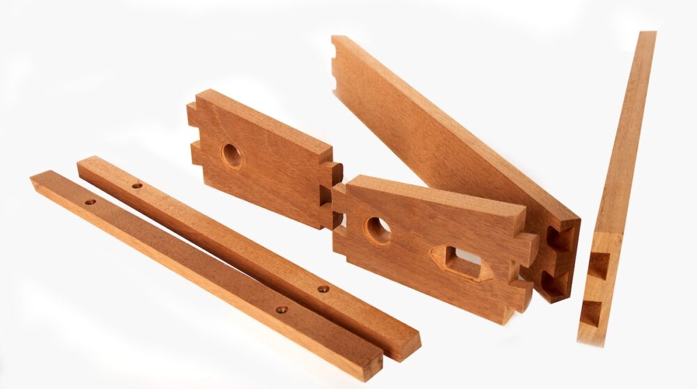**LIMITED TO 25 KITS**  Mahogany Little Rock 17X7 Hardwood Pedalboard Kit - Image 2