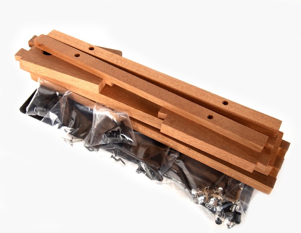 **LIMITED TO 25 KITS**  Mahogany Little Rock 17X7 Hardwood Pedalboard Kit - Image 3