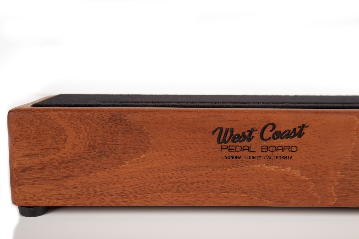 Stereo Mahogany Little Rock Pedalboard 17X7 Hardwood - Ready to Ship 4 Stereo Mahogany Little Rock Pedalboard 17X7 Hardwood - Ready to Ship - Image 4