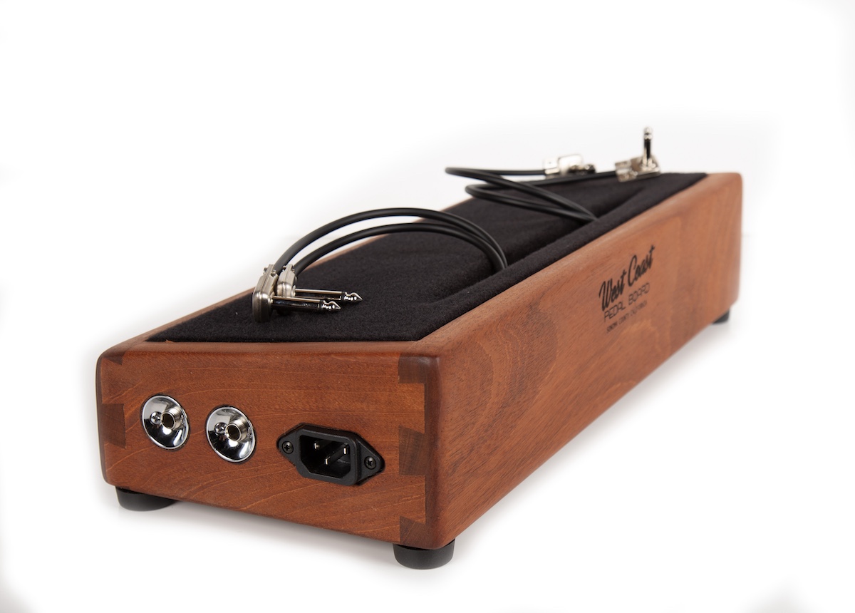 Stereo Mahogany Little Rock Pedalboard 17X7 Hardwood - Ready to Ship 3 Stereo Mahogany Little Rock Pedalboard 17X7 Hardwood - Ready to Ship - Image 3