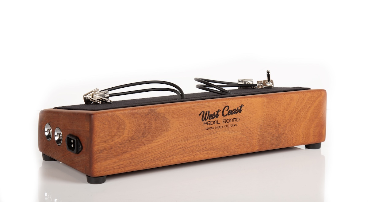 Stereo Mahogany Little Rock Pedalboard 17X7 Hardwood - Ready to Ship 2 Stereo Mahogany Little Rock Pedalboard 17X7 Hardwood - Ready to Ship - Image 2