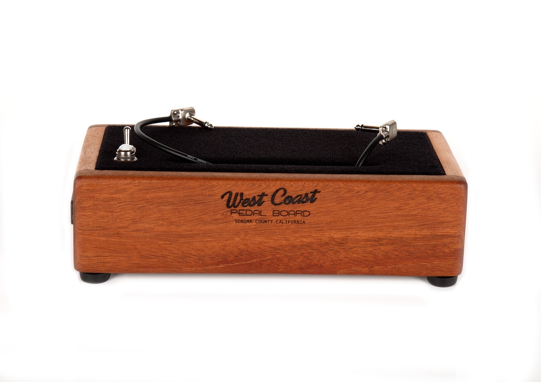 Mahogany Little Rock Pedalboard 13X7 Hardwood - Ready to Ship 4 Mahogany Little Rock Pedalboard 13X7 Hardwood - Ready to Ship - Image 4