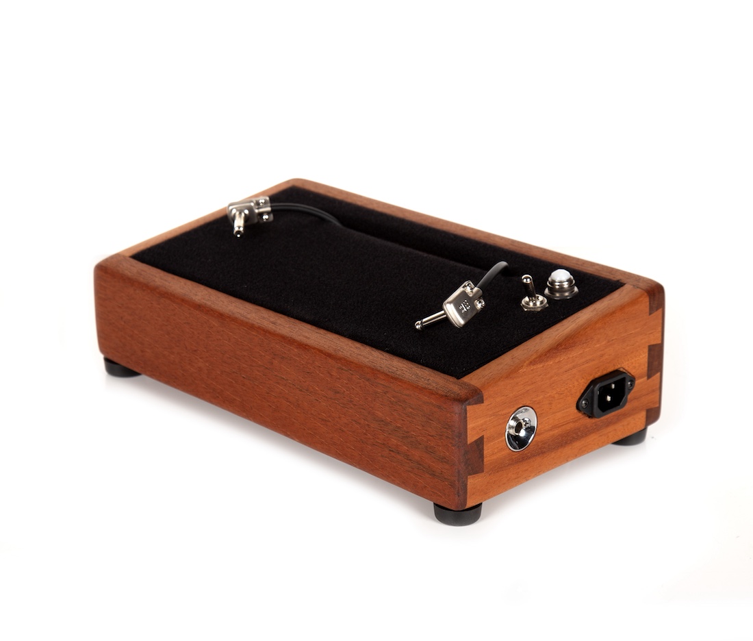 Mahogany Little Rock Pedalboard 13X7 Hardwood - Ready to Ship 3 Mahogany Little Rock Pedalboard 13X7 Hardwood - Ready to Ship - Image 3