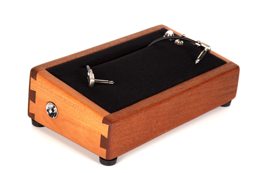 Mahogany Little Rock Pedalboard 13X7 Hardwood - Ready to Ship 6 Mahogany Little Rock Pedalboard 13X7 Hardwood - Ready to Ship - Image 6