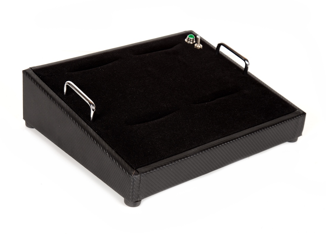 15X12 Carbon Fiber Angled Pedalboard - Ready to Ship - ***BSTOCK*** 3 15X12 Carbon Fiber Angled Pedalboard - Ready to Ship - ***BSTOCK*** - Image 3