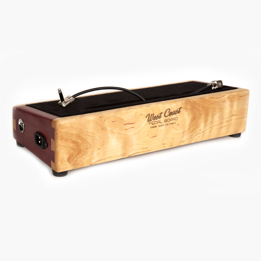 Purple Heart and maple pedalboard