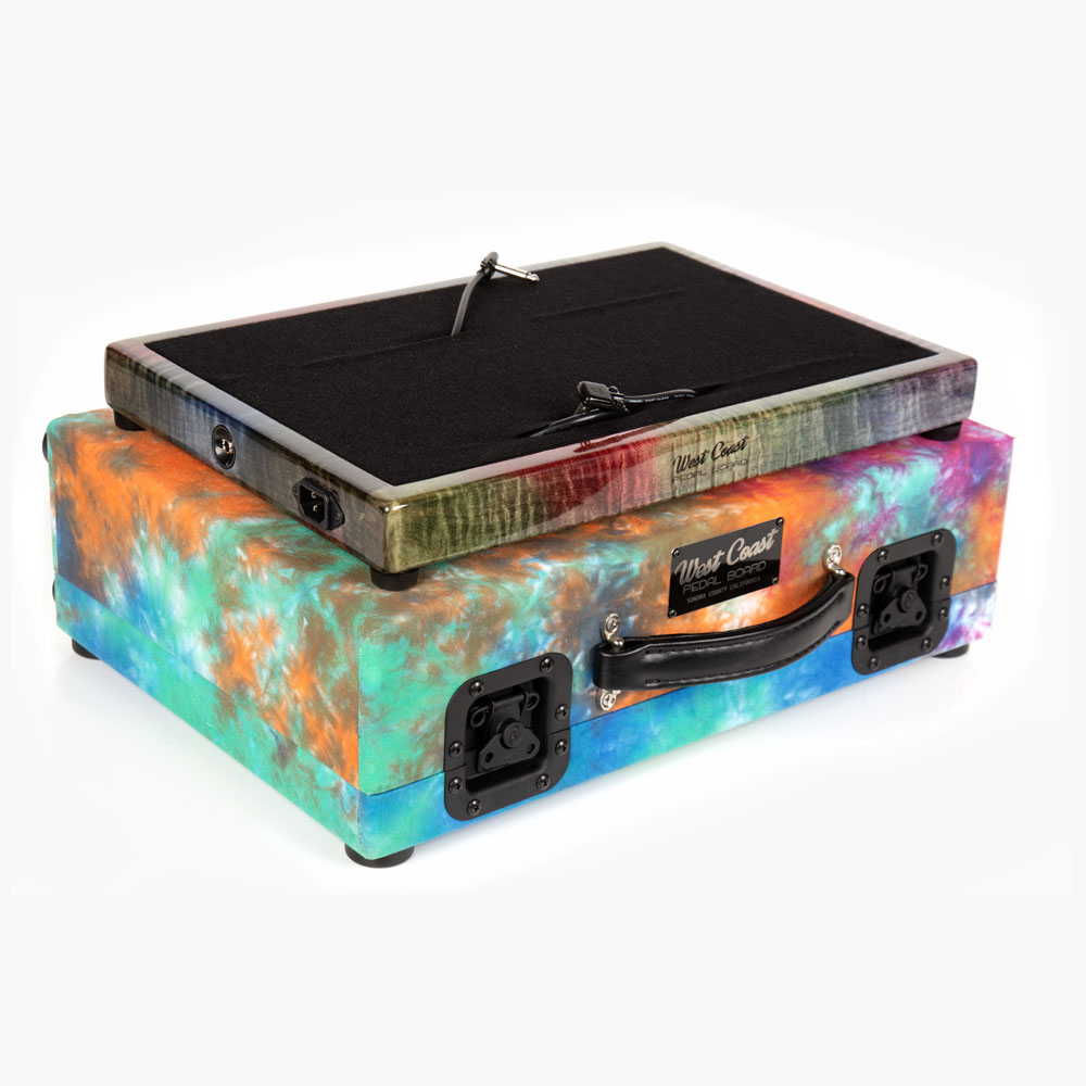 Home 5 Flashback Series Tie Dye Flat Pedal Board & Hard Case - Ready to Ship